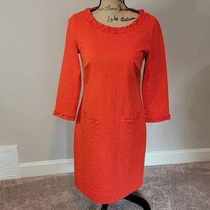 Boden Miranda Red Ponte Dress
